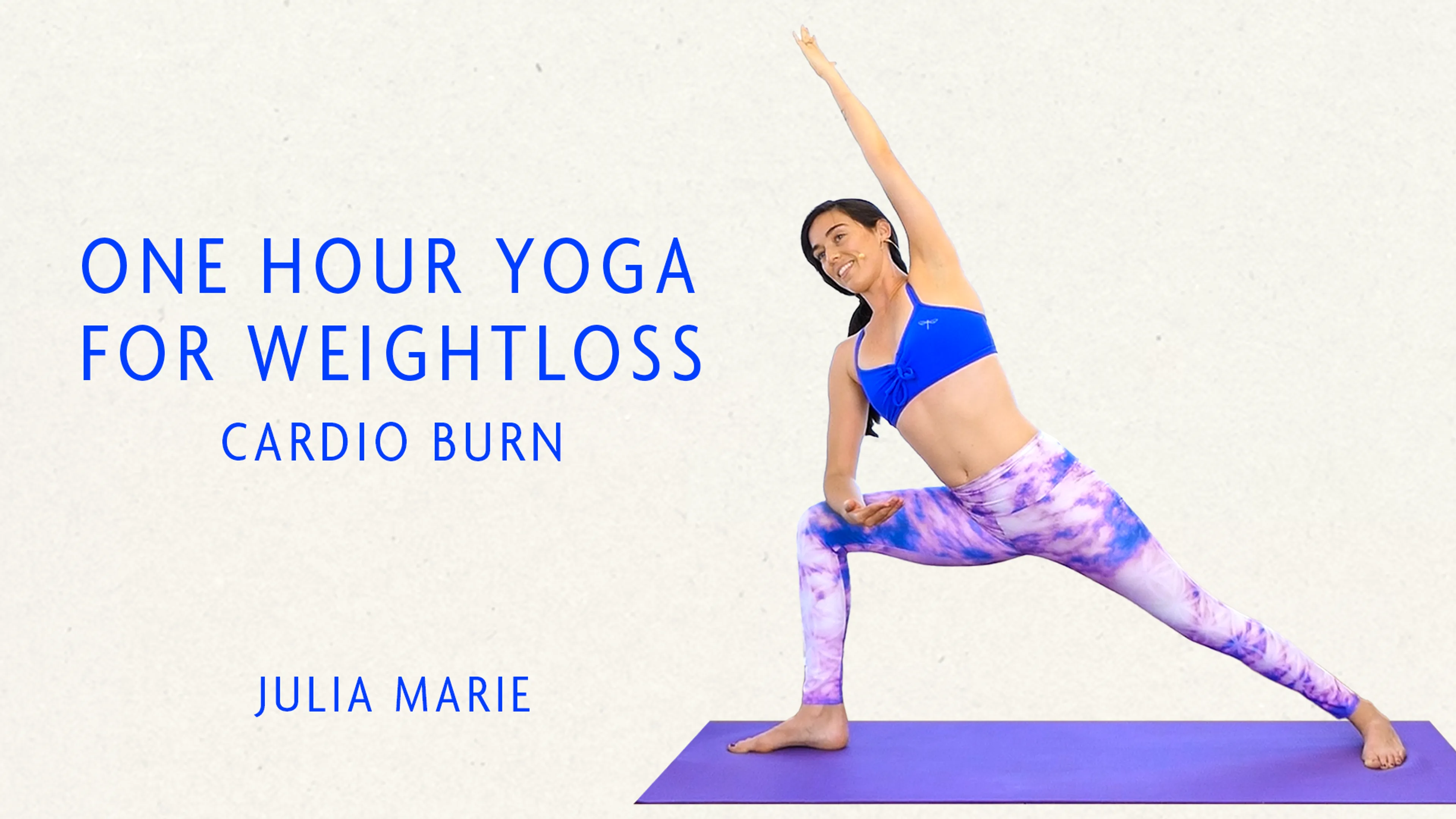 One Hour Yoga for Weight Loss: Cardio Burn With Julia Marie poster
